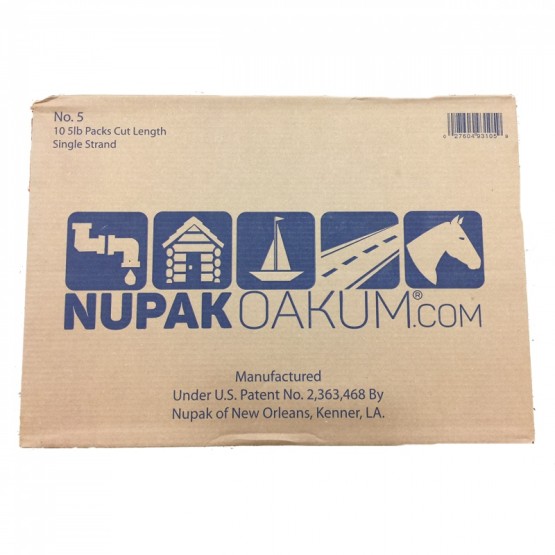 Nupak Number 5 27” cut lengths oil treated jute 1 master carton of 10 boxes